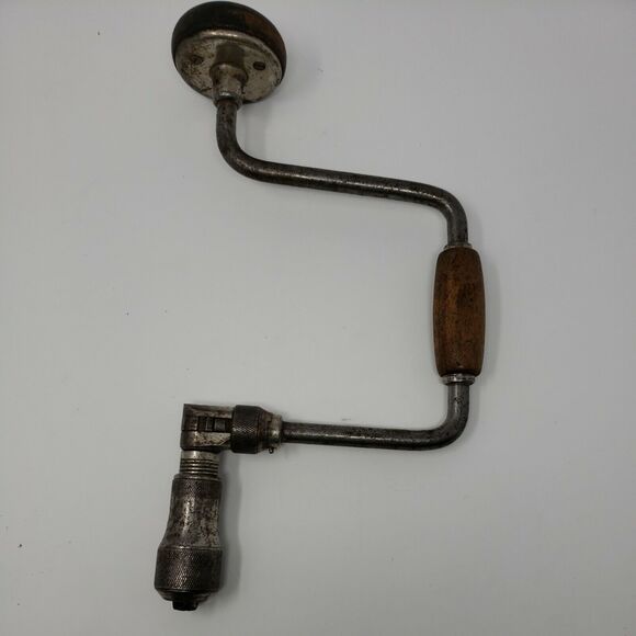 Ratchet Drill by Lakeside 10 Inch Vintage Hand Brace Made In USA Collectible - Picture 6 of 12